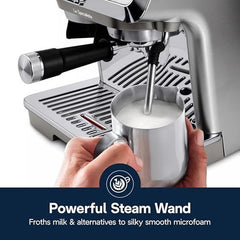 De’Longhi La Specialista Arte Evo Espresso Machine – Compact Cold Brew Coffee Maker with Grinder, Milk Steam Wand/Frother & Tamping Tools – Home Barista Kit for Lattes, Cappuccinos, Iced Coffee Nibeza Style
