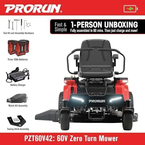 60V Zero Turn Riding Lawn Mower Nibeza Style