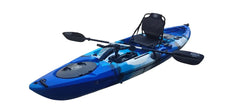 BKC PK12 Angler Sit-on-Top Single Pedal Fishing Kayak Nibeza Style