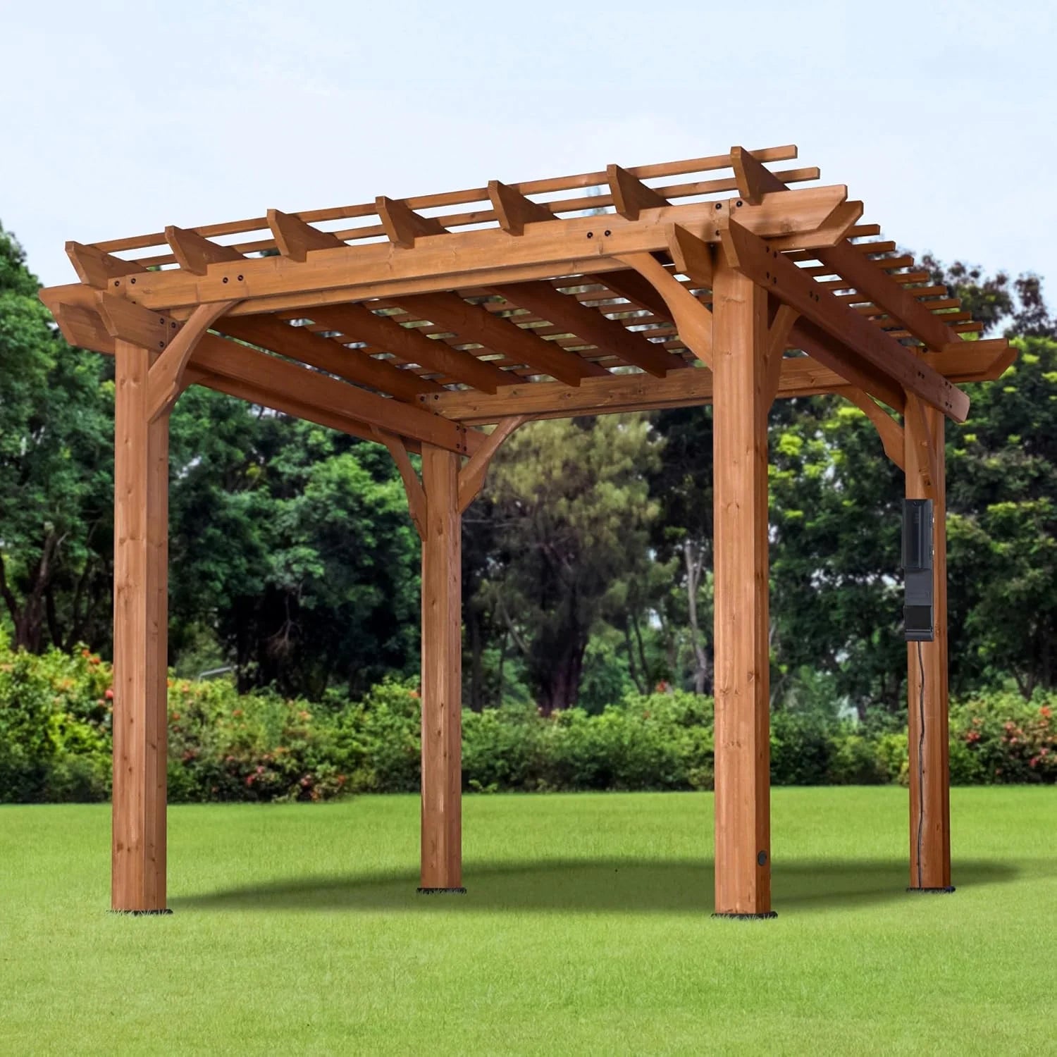 Backyard Discovery 10×10 Wooden Pergola with Shipping & Assembly Included Nibeza Style