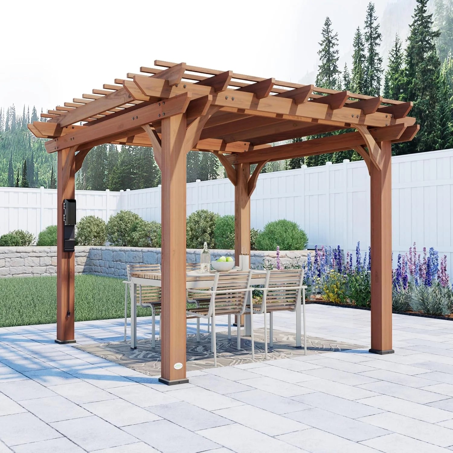 Backyard Discovery 10×10 Wooden Pergola with Shipping & Assembly Included Nibeza Style