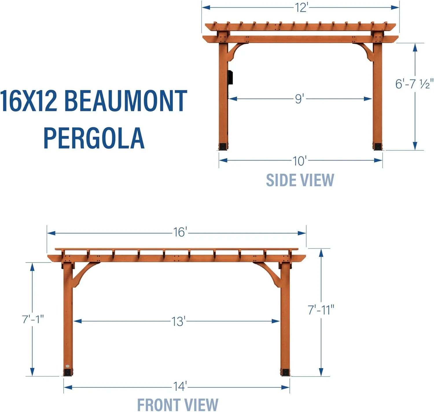 Backyard Discovery Beaumont Pergola Nibeza Style
