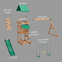Backyard Discovery Belmont All Cedar Swing Set Nibeza Style