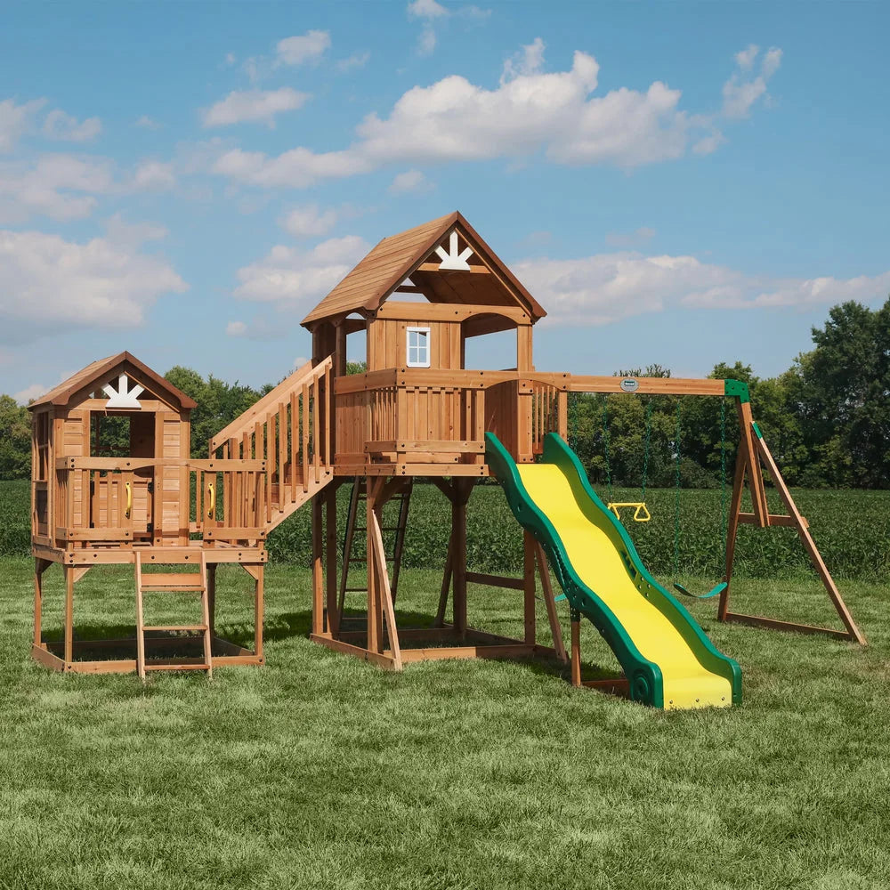 Backyard Discovery Malibu Cedar Swing Set Nibeza Style