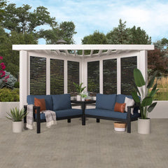 Backyard Discovery Ridgedale Modern Steel Cabana Pergola Nibeza Style