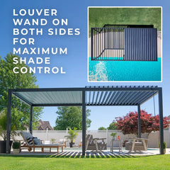 Backyard Discovery Sarasota Louvered Pergola Nibeza Style