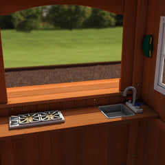 Backyard Discovery Shenandoah Cedar Wood Swing Set Slide Nibeza Style