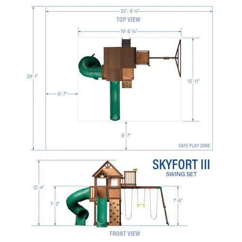 Backyard Discovery Skyfort III Swing Set Nibeza Style