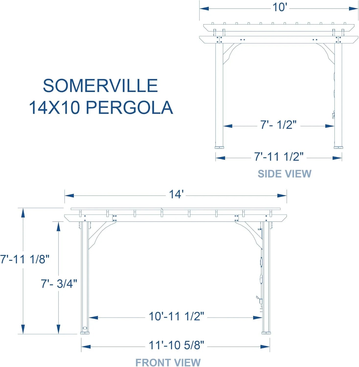 Backyard Discovery Somerville Pergola Nibeza Style