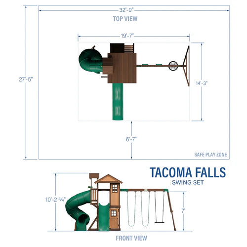 Backyard Discovery Tacoma Falls Swing Set Nibeza Style