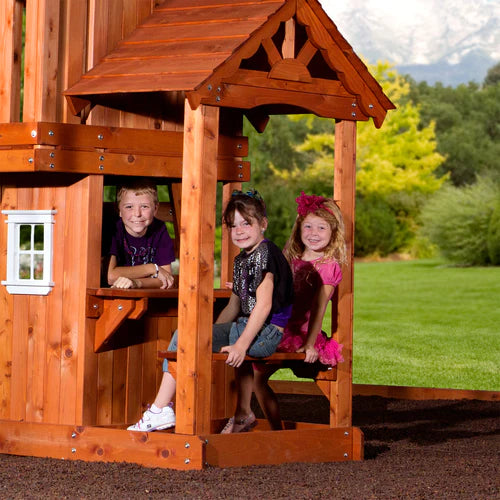 Backyard Discovery Tanglewood Cedar Wood Swing Set Nibeza Style