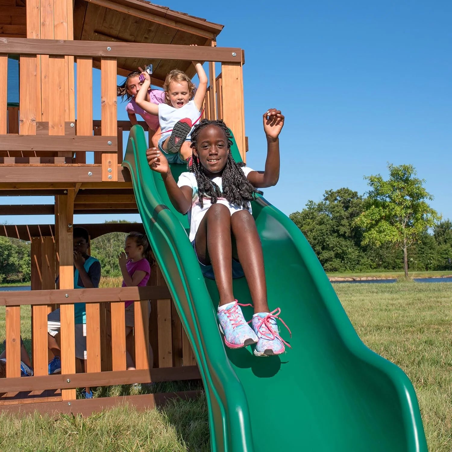 Backyard Discovery Woodridge Elite Cedar Swing Set/Playset Nibeza Style