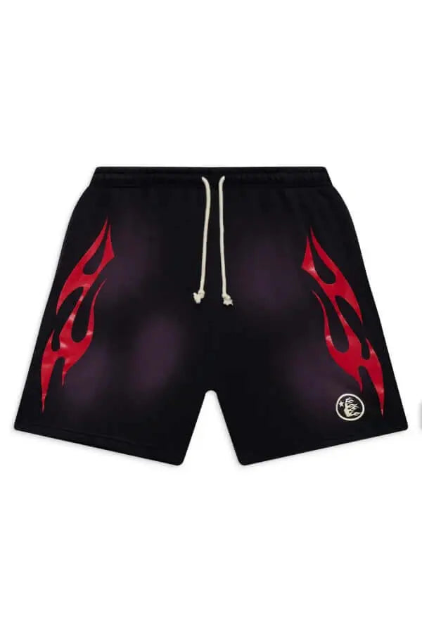 Black Flame Shorts