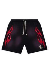 Black Flame Shorts