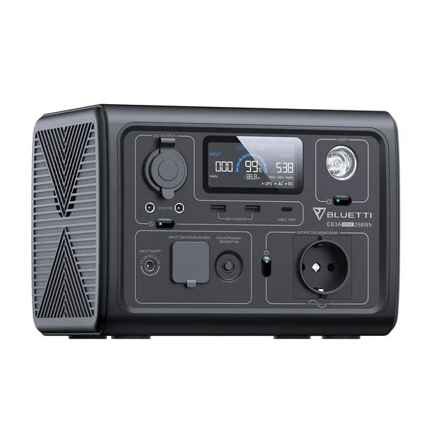 Bluetti EB3A Power Plant EB3A-UK-GY-BL-01 Nibeza Style