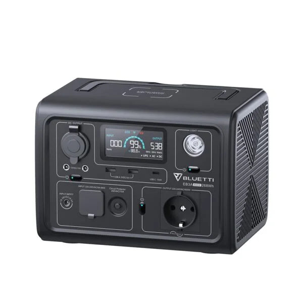 Bluetti EB3A Power Plant EB3A-UK-GY-BL-01 Nibeza Style
