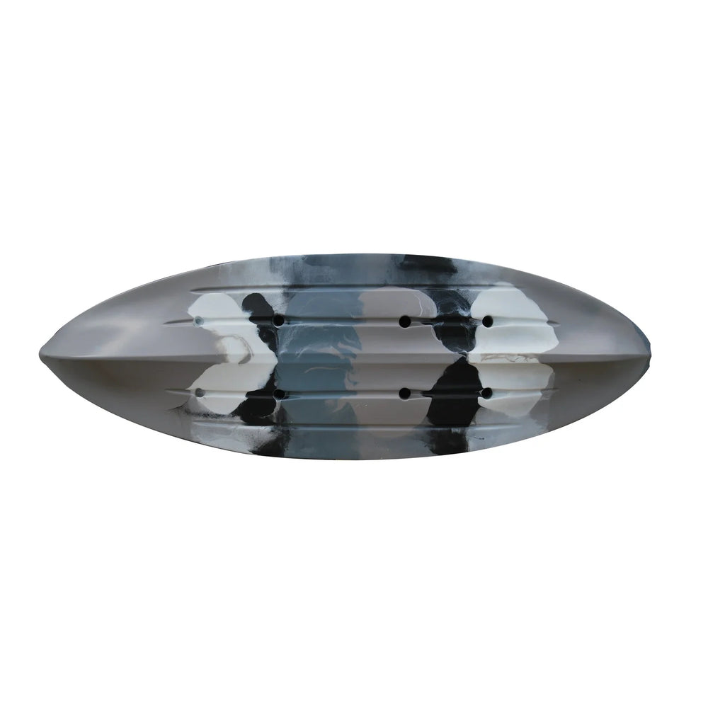 Brooklyn Kayak UH-FK184-GRY 9 ft. 2 in. Sit on Top Single Fishing Kayak Seat And Paddle – Grey Camo Nibeza Style