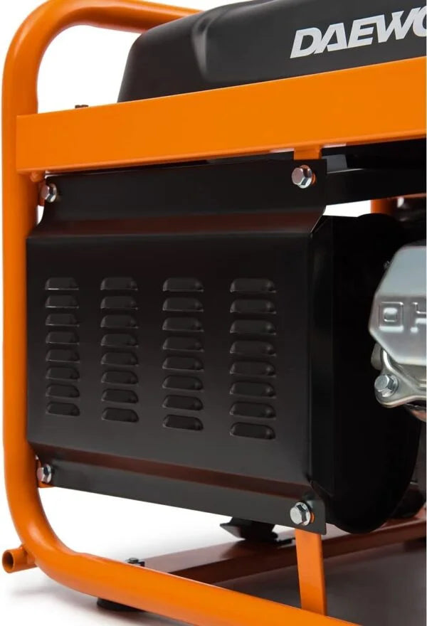 Daewoo GDA 3500E 2800W 18L Petrol Generator Black, Orange Nibeza Style