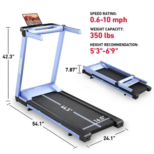 DeerRun A1 Pro Move+ Foldable Treadmill Nibeza Style
