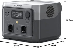 EcoFlow RIVER 2 MAX portable power station, 512 Wh LiFePO4 battery Nibeza Style