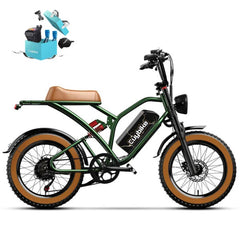 Euybike S4 Moped-Style Fat Tire Electric Bike Nibeza Style