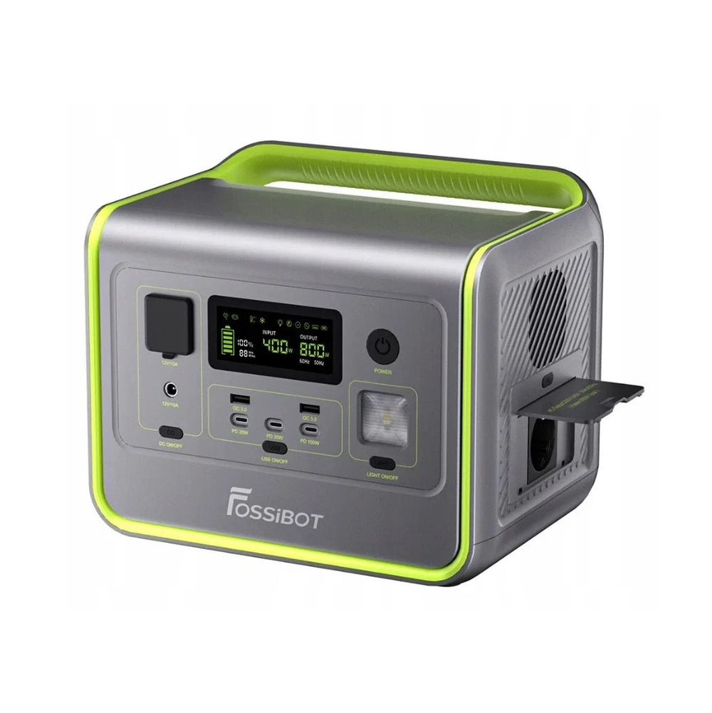 FOSSiBOT F800 Portable Power Station, 512Wh Solar Generator with LifePO4, 800W Nibeza Style