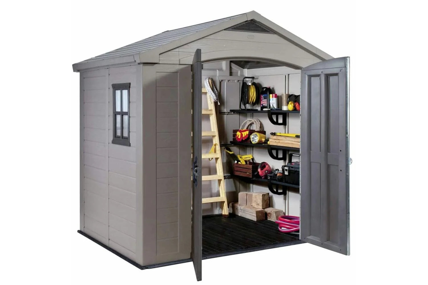 Keter Garden Shed Factor 86 Beige Nibeza Style