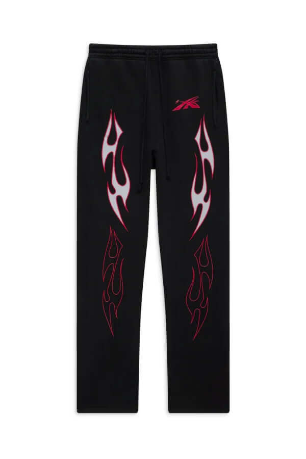 Flam Black Sweatpant-NIBEZA Apparels-Nibeza Style
