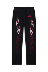 Flam Black Sweatpant-NIBEZA Apparels-Nibeza Style