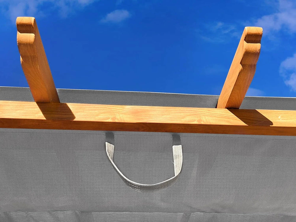 Florence Aluminum Pergola with Canopy Paragon Outdoor Nibeza Style