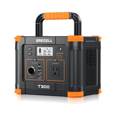 GRECELL 300W Portable Power Station, 230Wh LiFePO4 (LFP) Battery, 1.5 Hour Fast Charging, 2 AC Outlets up to 300W Nibeza Style