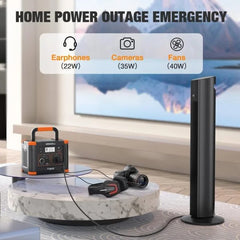 GRECELL 300W Portable Power Station, 230Wh LiFePO4 (LFP) Battery, 1.5 Hour Fast Charging, 2 AC Outlets up to 300W Nibeza Style