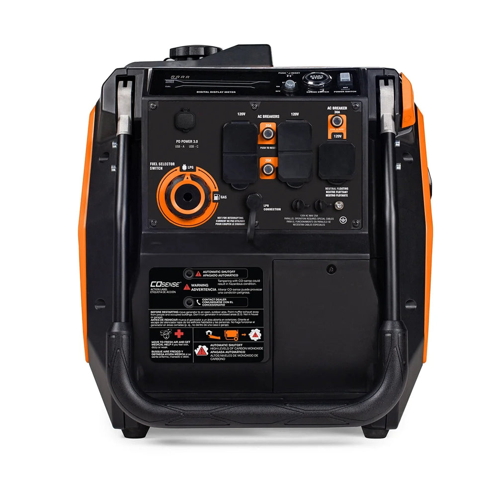 Generac iQ3800 3.800-Watt Dual Fuel Portable Inverter Generator Nibeza Style