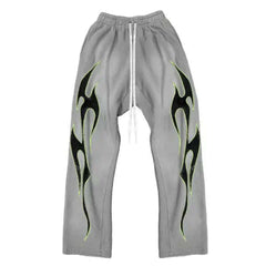Grey Future Flame Sweatpant-NIBEZA Apparels-Nibeza Style