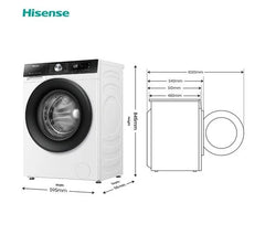 HISENSE 3S Series WiFi-enabled 8 kg 1400 Spin Washing Machine Nibeza Style