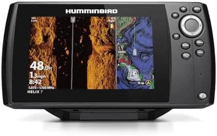 Humminbird Helix 7 G4 GPS Fish Finder with Transducer, MEGA Side Imaging Nibeza Style
