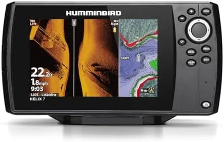 Humminbird Helix 7 G4 GPS Fish Finder with Transducer, MEGA Side Imaging Nibeza Style
