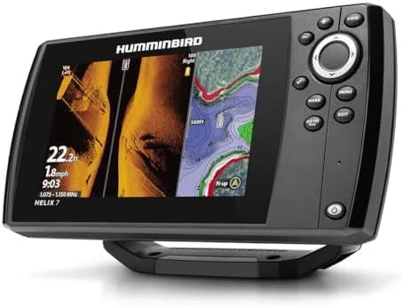 Humminbird Helix 7 G4 GPS Fish Finder with Transducer, MEGA Side Imaging Nibeza Style