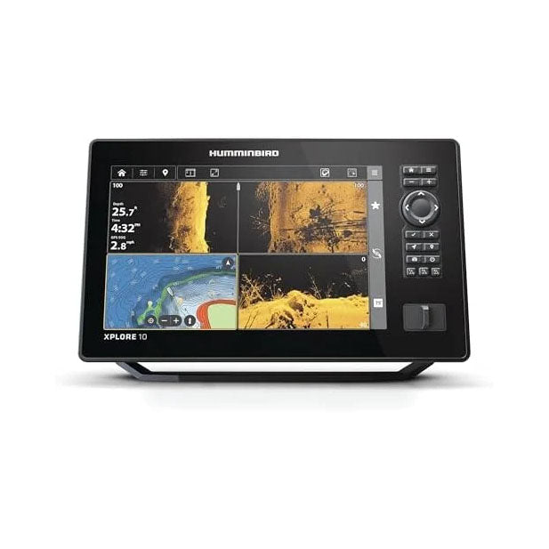 Humminbird XPLORE 10 GPS Fish Finder with Transducer, MEGA Side Imaging+ & HD Touchscreen Display Nibeza Style
