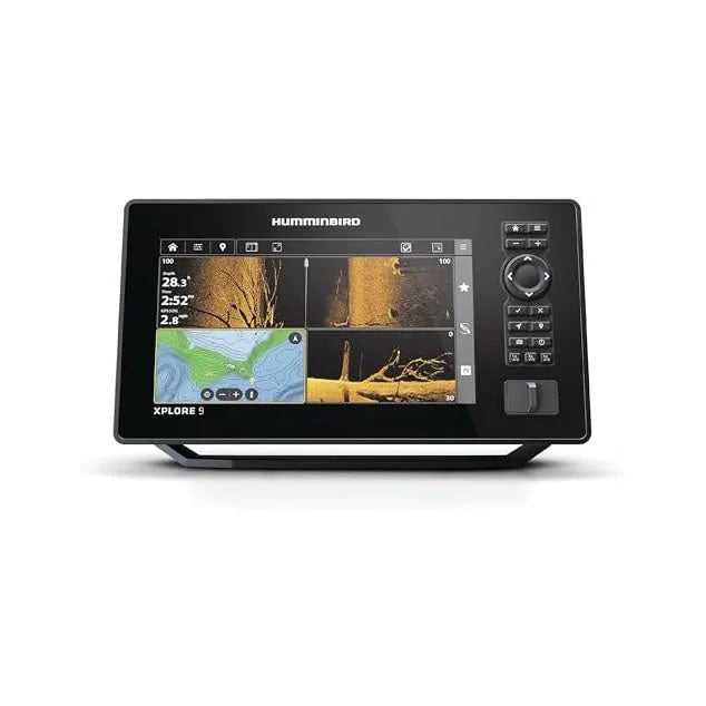 Humminbird XPLORE 9 GPS Fish Finder with Transducer, MEGA Side Imaging+ & HD Touchscreen Display Nibeza Style