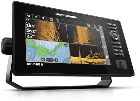 Humminbird XPLORE 9 GPS Fish Finder with Transducer, MEGA Side Imaging+ & HD Touchscreen Display Nibeza Style