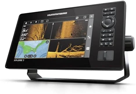 Humminbird XPLORE 9 GPS Fish Finder with Transducer, MEGA Side Imaging+ & HD Touchscreen Display Nibeza Style