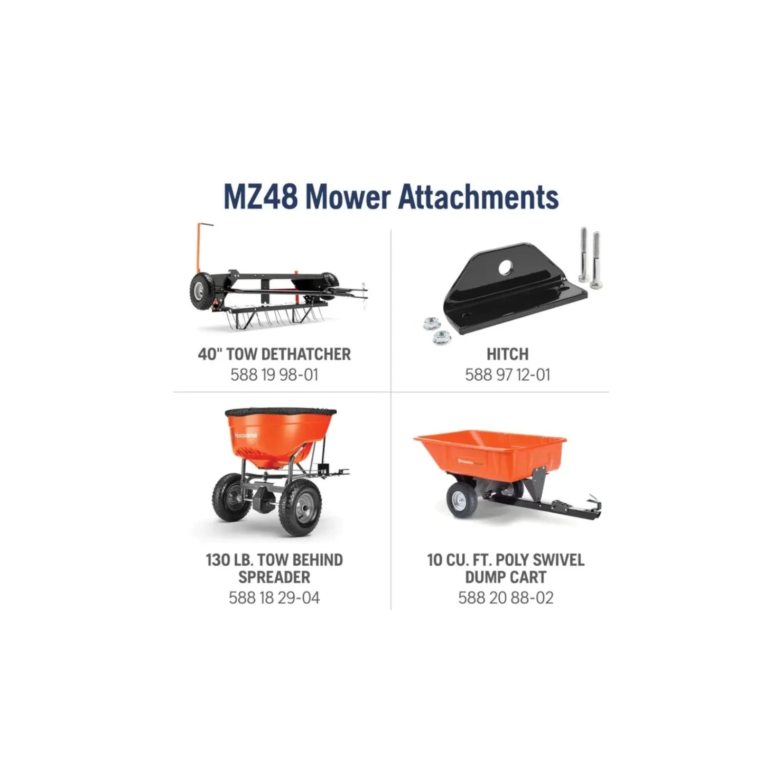 Husqvarna MZ48 Zero-Turn Mower 23 HP Kawasaki 48” Clear Cut ZT3100 (M-ZT Seat) Nibeza Style