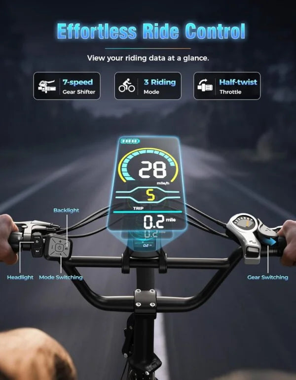 Jasion EB7 2.0 All Terrain Electric Bike Nibeza Style