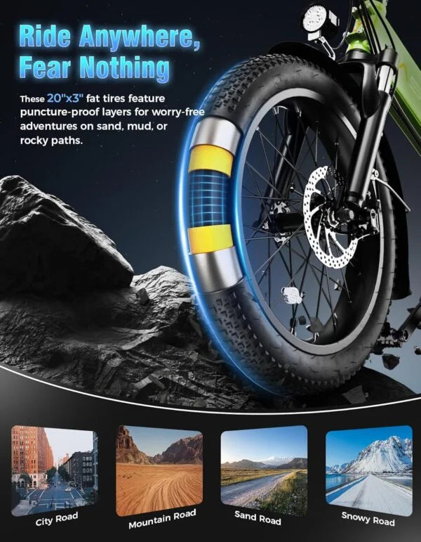 Jasion EB7 2.0 All Terrain Electric Bike Nibeza Style