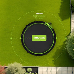JumpFlex HERO 14ft Round Trampoline Nibeza Style