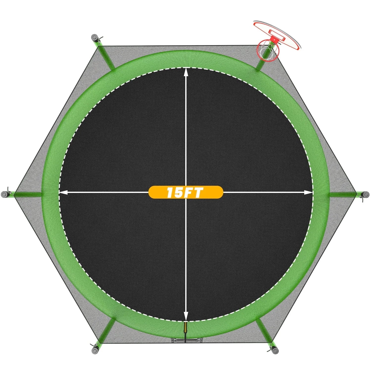 JumpFlex HERO 15ft Trampoline Nibeza Style