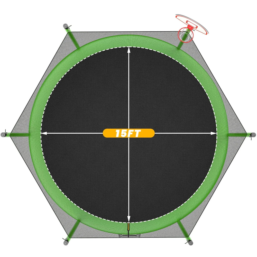 JumpFlex HERO 15ft Trampoline Nibeza Style