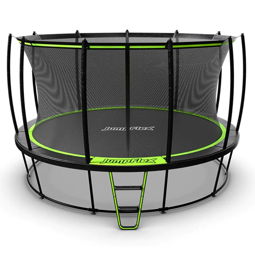 JumpFlex Hero Round Outdoor Backyard Trampoline Nibeza Style