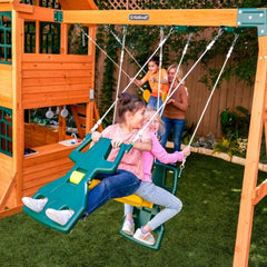KidKraft Falcon Ridge Wooden Swing Set/Playset Nibeza Style